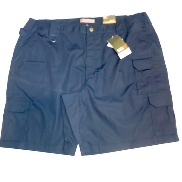 5.11 Tactical Taclite Pro 9" Shorts Dark Navy Blue Cargo Workwear Teflon Pants - Picture 1 of 11